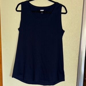 Lands’ End Navy Blue Tunic Length Tank Top Women’s Medium